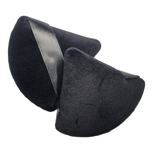 Soft Triangle Black Puffs ( Set of 2)